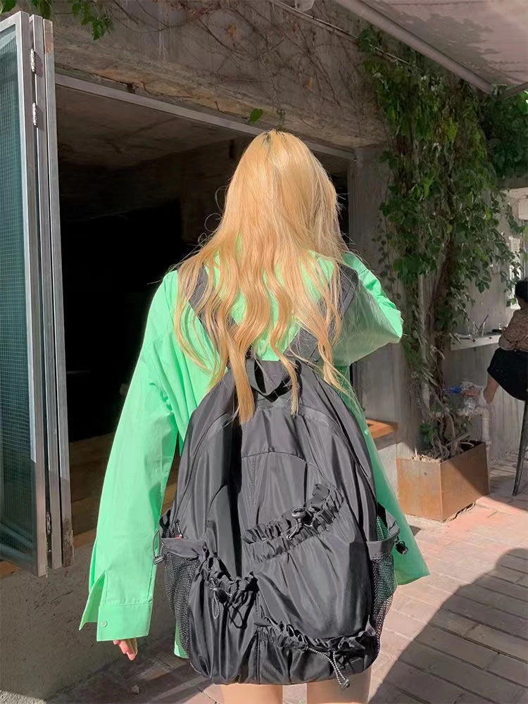 Korean 2023 New Leisure Simple Women's Backpack High-quality Fashion Designer Black High Capacity Nylon Girls Travel Backpack
Korean 2023 New Leisure Simple Women's Backpack High-quality Fashion Designer Black High Capacity Nylon Girls Travel Backpack