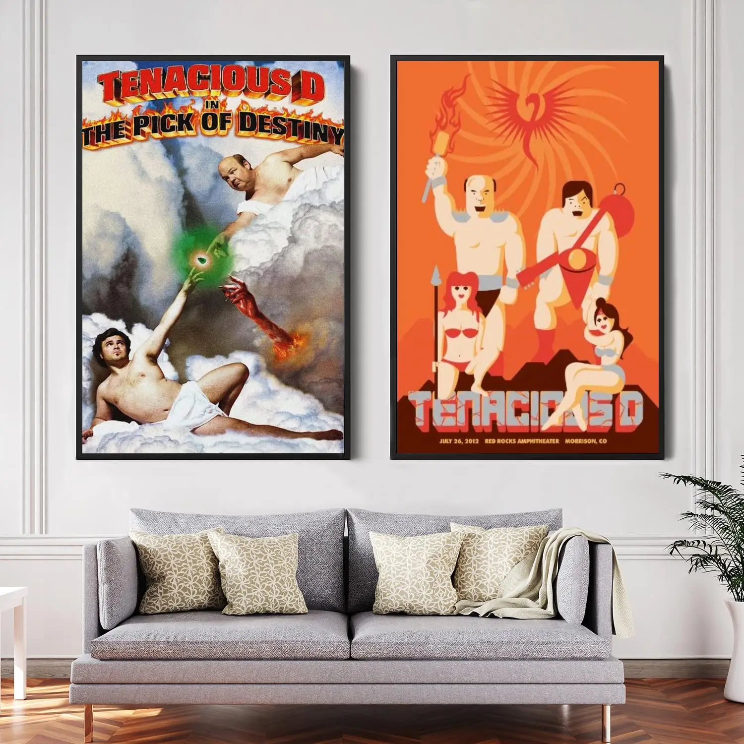 

tenacious d Singer Decorative Canvas Posters Room Bar Cafe Decor Gift Print Art Wall Paintings