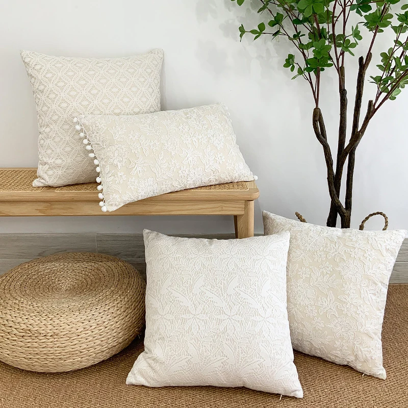1pcs Cotton Sofa Cushion Cover For Living Room Classical Embossed Throw Pillowcase Lace Flower Pattern Throw Pillow Covers
1pcs Cotton Sofa Cushion Cover For Living Room Classical Embossed Throw Pillowcase Lace Flower Pattern Throw Pillow Covers