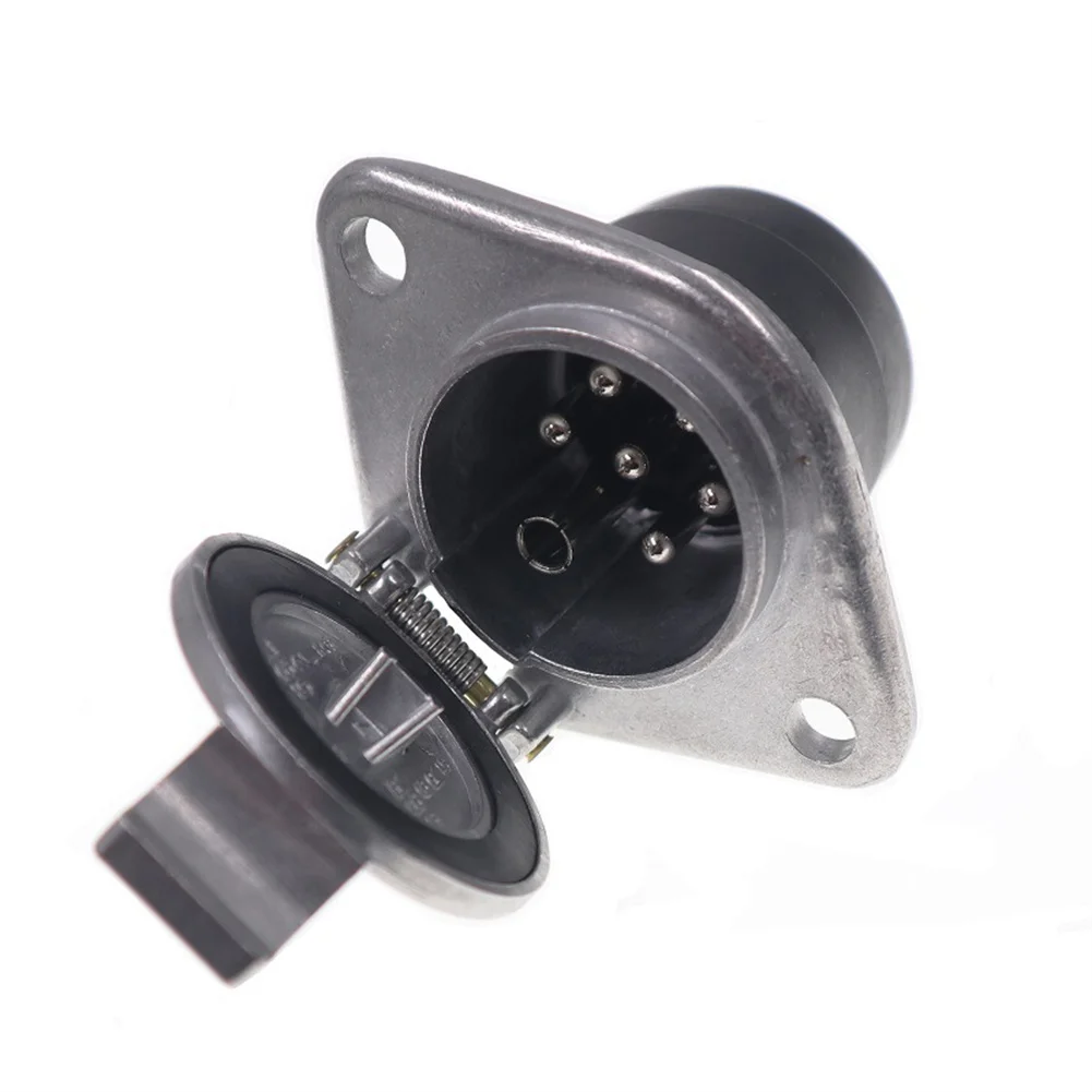 7 Pin Trailer Connector 1pcs Black+Silver Brass Pins High Quality Plastic Plug Play For Car Semi Trailer Truck
7 Pin Trailer Connector 1pcs Black+Silver Brass Pins High Quality Plastic Plug Play For Car Semi Trailer Truck