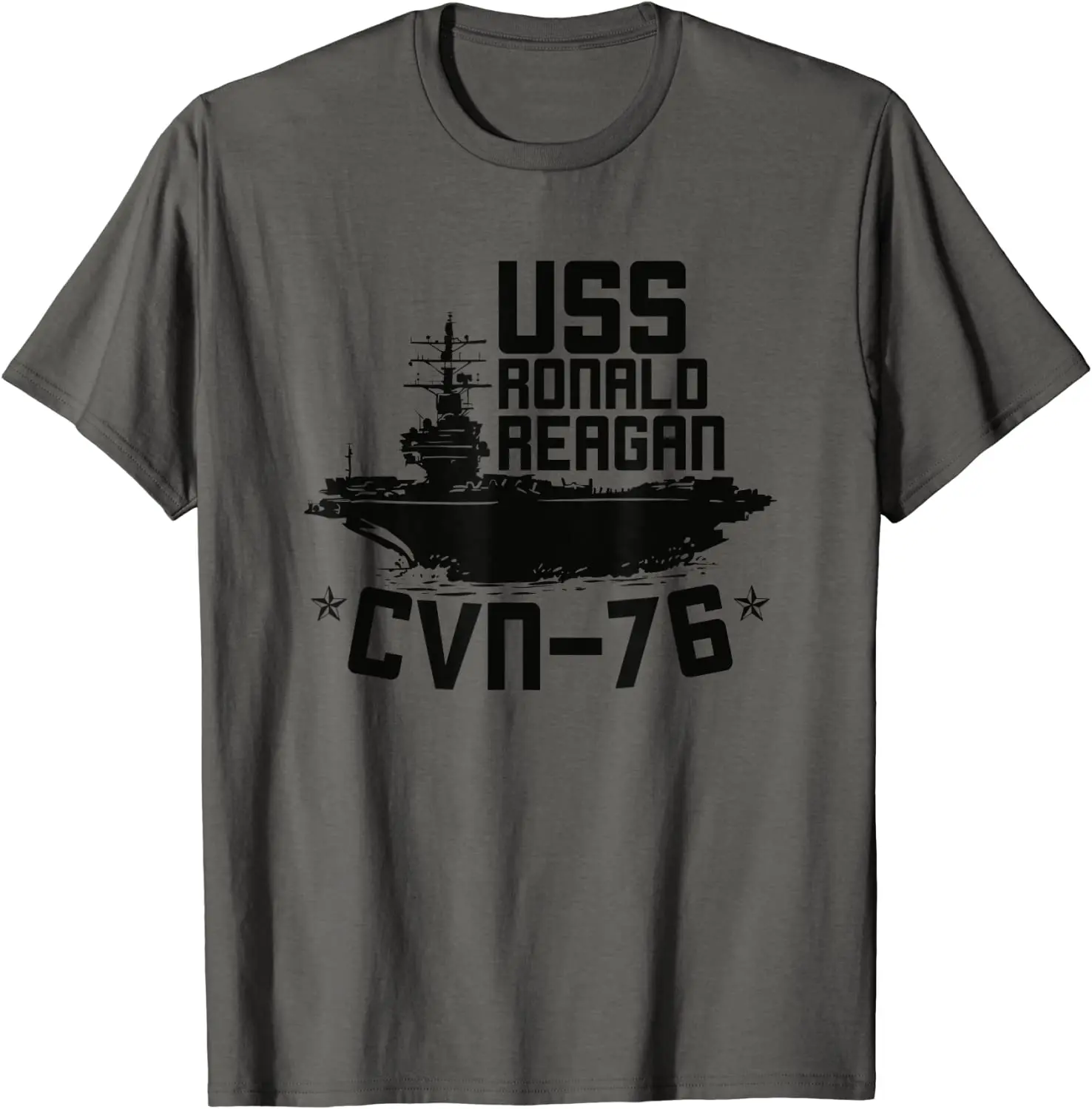 

USS Ronald Regan CVN-76 Aircraft Carrier for A Veteran Men T-Shirt Short Sleeve Casual Cotton O-Neck Summer TShirt