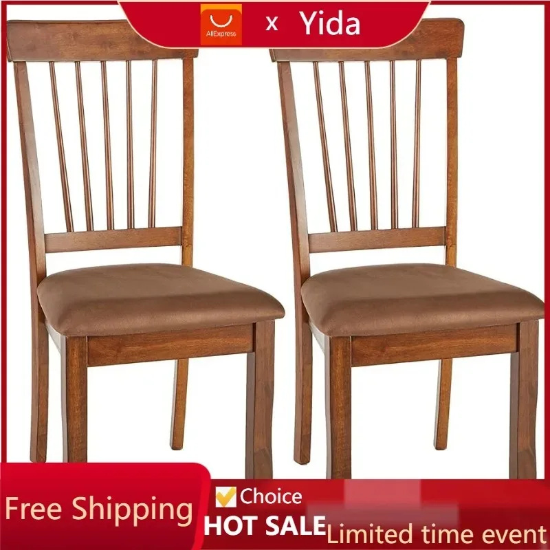 Signature Design by Ashley Berringer 18" Rustic Dining Chair with Cushions, 2 Count, Brown
Signature Design by Ashley Berringer 18" Rustic Dining Chair with Cushions, 2 Count, Brown