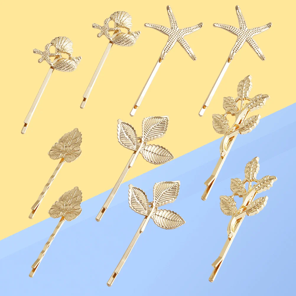 10Pcs Metal Bobby Vintage Hair Wedding Leaves Barrettes Hair Clips for Girl Random Style
10Pcs Metal Bobby Vintage Hair Wedding Leaves Barrettes Hair Clips for Girl Random Style