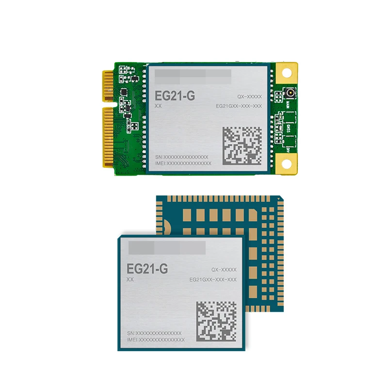 

Quectel EG21-G Mini PCIe LTE category 1 module Worldwide LTE UMTS/HSPA GSM/GPRS/EDGE coverage GPS GLONASS BeiDou Galileo QZSS