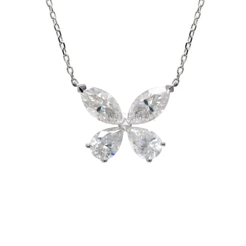 CADERMAY S925 Silver Color Butterfly Pendant Cute Long Chain Bling Moissanite Necklace for Women Fashion Jewelry
CADERMAY S925 Silver Color Butterfly Pendant Cute Long Chain Bling Moissanite Necklace for Women Fashion Jewelry