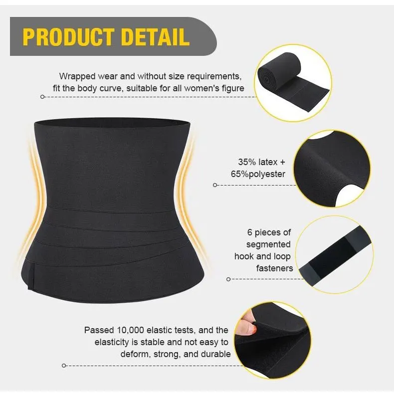 Women Waist Bandage Wrap Trimmer Belt Waist Trainer Shaperwear Tummy Control Slimming Fat Burning For Postpartum Sheath Belt Women Waist Bandage Wrap Trimmer Belt Waist Trainer Shaperwear Tummy Control Slimming Fat Burning For Postpartum Sheath Belt