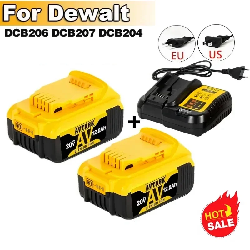 DCB200 20V Battery Compatible for DeWalt power Tools DCB184 DCB181 DCB182 18V 12Ah rechargeable electric tool Lithium batteries
DCB200 20V Battery Compatible for DeWalt power Tools DCB184 DCB181 DCB182 18V 12Ah rechargeable electric tool Lithium batteries