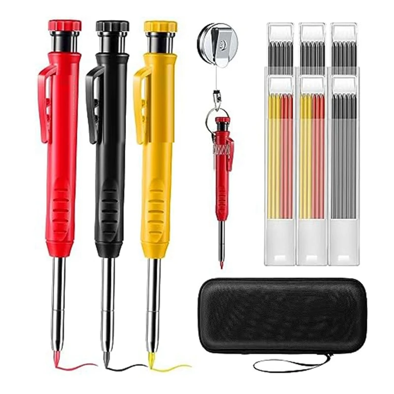 1Set Woodworking Pencil With Retractable Holder Deep Hole Marking Structure Pencil Holder Metal ,For Woodworking
1Set Woodworking Pencil With Retractable Holder Deep Hole Marking Structure Pencil Holder Metal ,For Woodworking