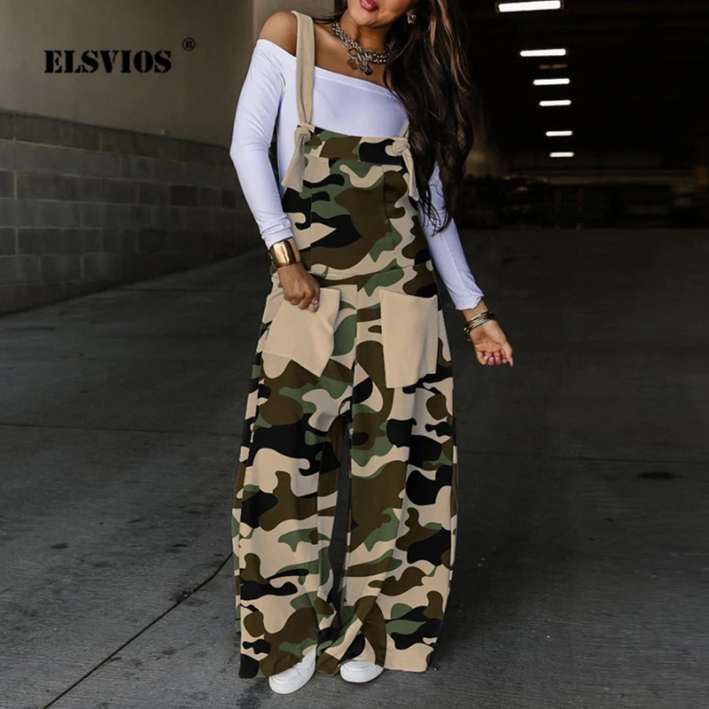 Streetwear Female New Printed Bandage Jumpsuits Autumn Fashion Sleeveless Pockets Leopard Loose Wide-leg Pants Rompers For Women
Streetwear Female New Printed Bandage Jumpsuits Autumn Fashion Sleeveless Pockets Leopard Loose Wide-leg Pants Rompers For Women