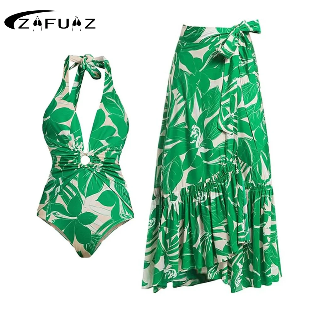 ZAFUAZ 2023 Sexy Women One-Piece Swimsuit Deep V Swimwear Cross Halter Bikinis Bathing Suit Backless Brazilian Summer Skirt
ZAFUAZ 2023 Sexy Women One-Piece Swimsuit Deep V Swimwear Cross Halter Bikinis Bathing Suit Backless Brazilian Summer Skirt