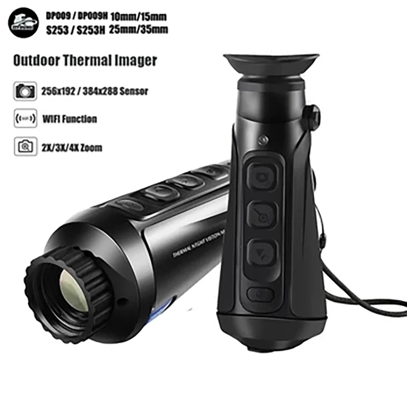 

Hunting Infrared Thermal Monocular, WiFi Video Recording, Picture in Picture, IP66 Waterproof Heat Imaging, 10mm,15mm,25mm,35mm