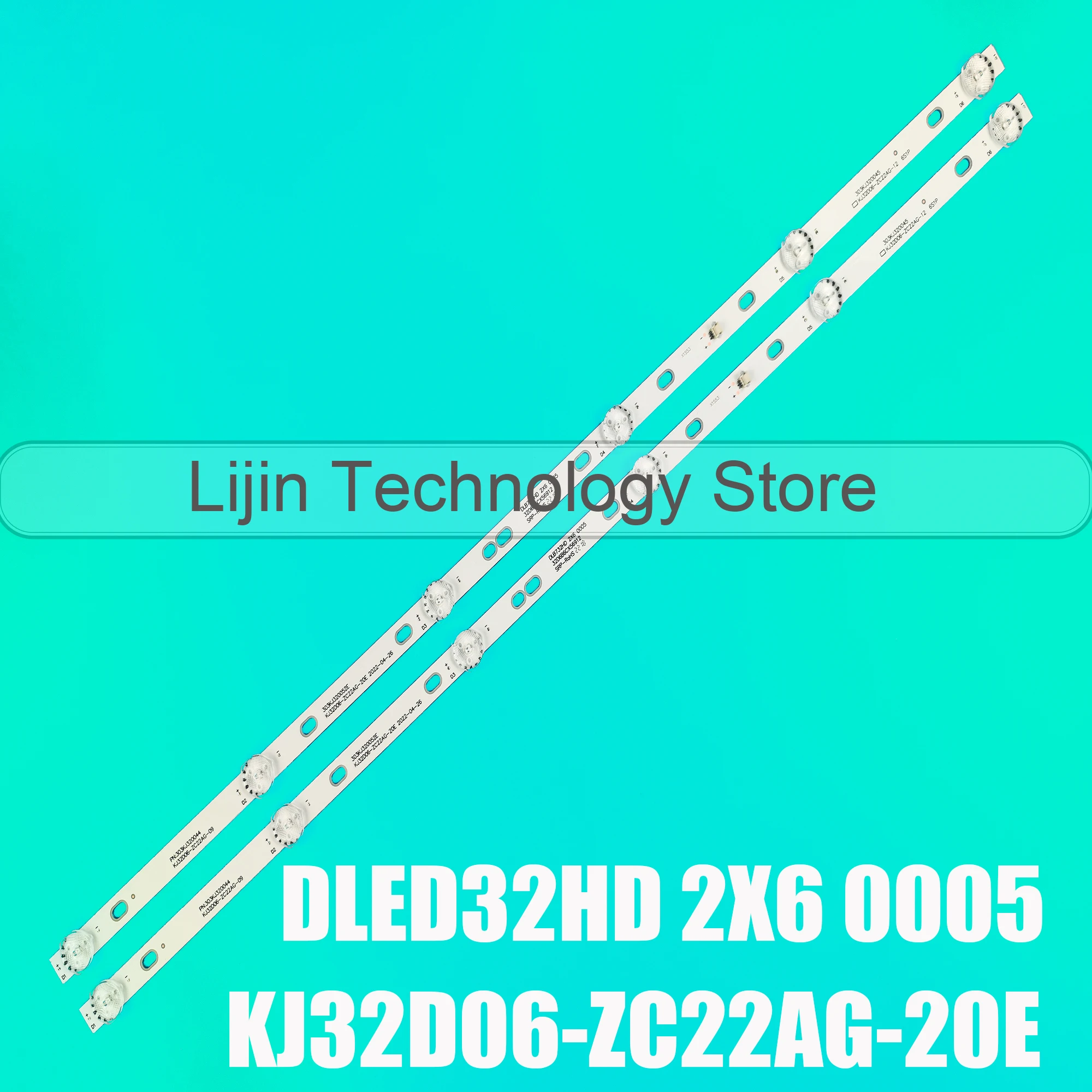 

LED Backlight Strip For DLED32HD 2X6 0005 HTV-32R01-T2C/A4/B 32LH0202 32HH1830 PK-32D16T KJ32D06-ZC22AG-20E 09 12 303KJ320044