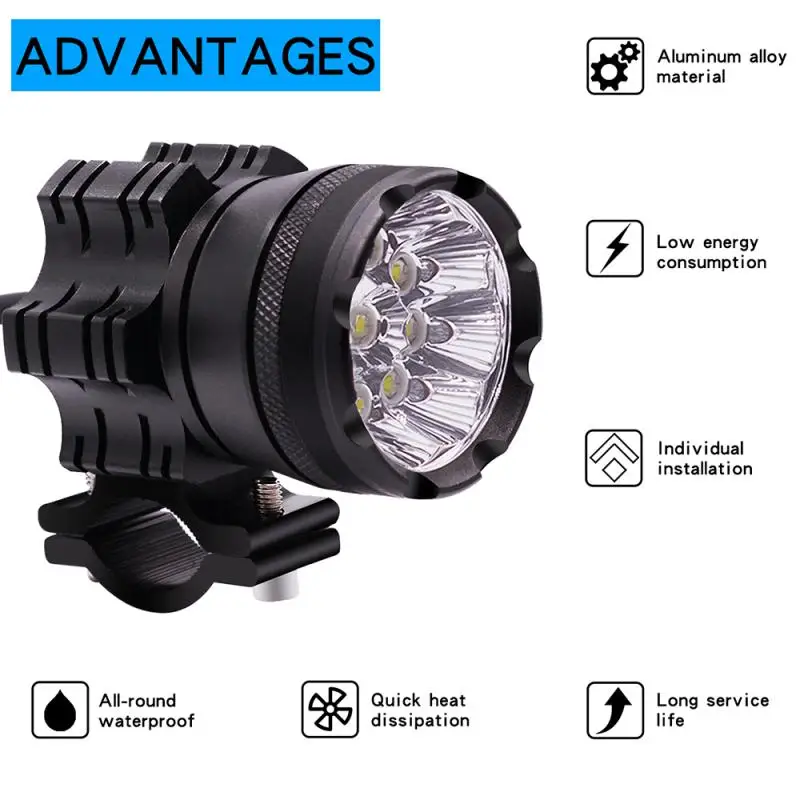 

Car Headlight 30w Portable Practical Durable Waterproof Car Supplies Auto Headlamp 6000-6500k Universal Car Accessories Fog Lamp