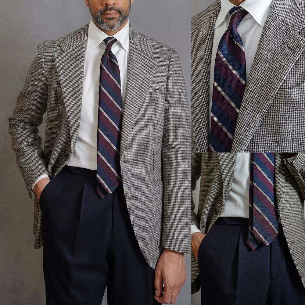 Men Suit Costume Homme Tailor-Made Black And White Woolen Blend Blazer Tailored Business Wedding Prom Daily High Fashion 
Men Suit Costume Homme Tailor-Made Black And White Woolen Blend Blazer Tailored Business Wedding Prom Daily High Fashion