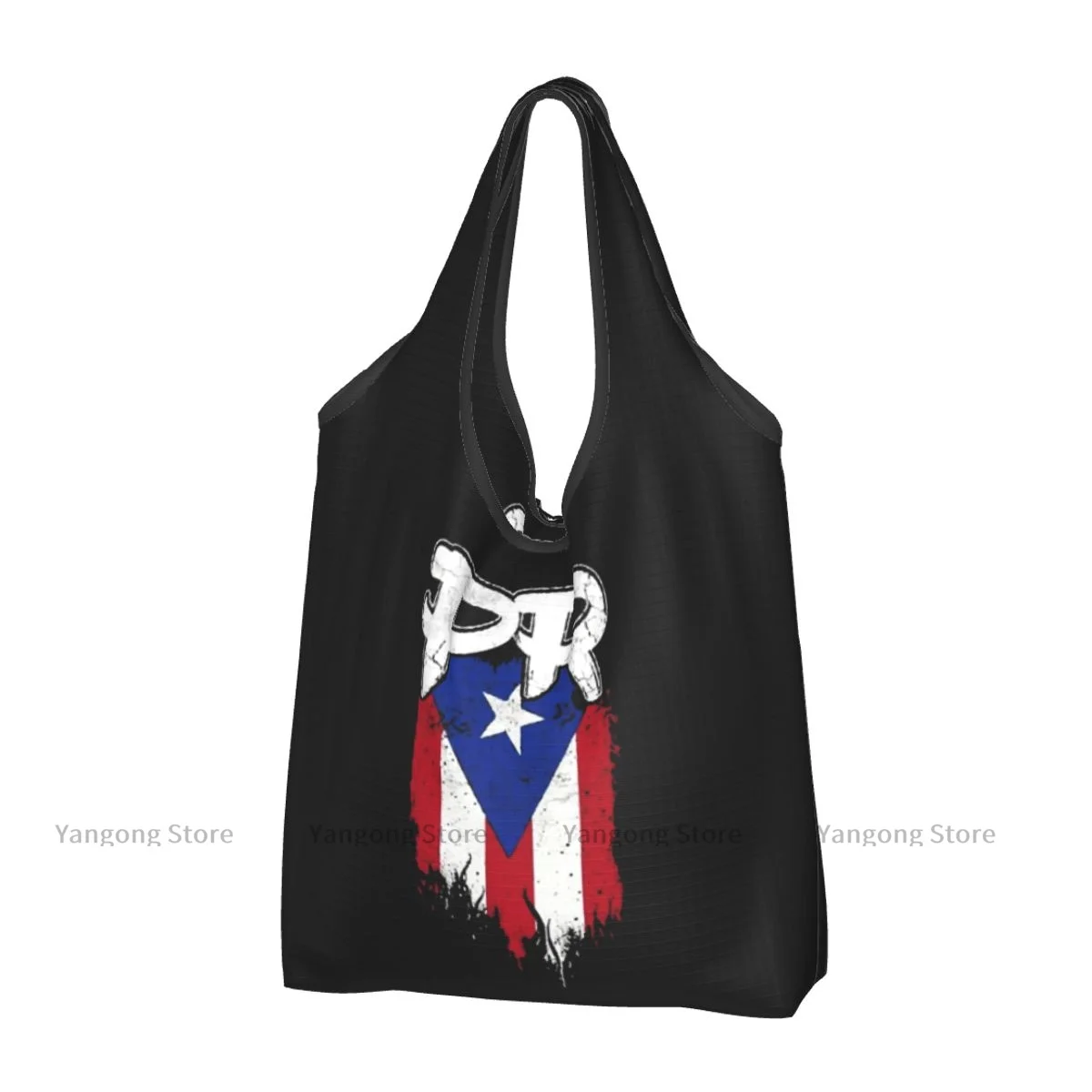 Folding Shopping Bag Puerto Rico Flag Reusable Portable Shoulder Handbag for Travel Grocery Pocket Tote
Folding Shopping Bag Puerto Rico Flag Reusable Portable Shoulder Handbag for Travel Grocery Pocket Tote
