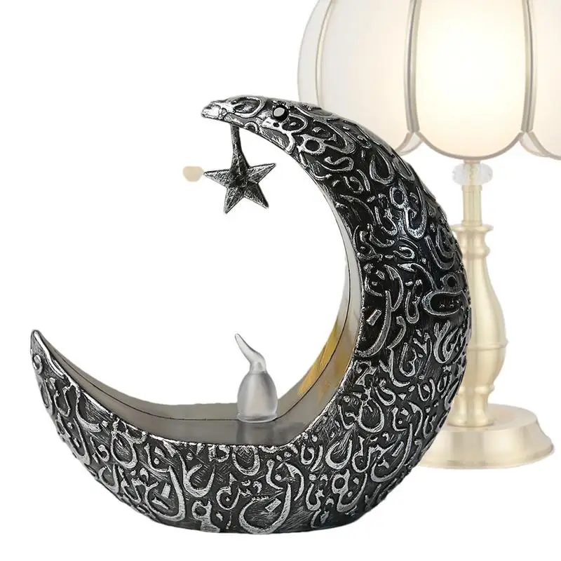 Eid Lights For Room Holiday Retro Candle Holders Eid Moon Star Light Elegant Candle Lantern Tabletop LED Light Rustic Ornaments
Eid Lights For Room Holiday Retro Candle Holders Eid Moon Star Light Elegant Candle Lantern Tabletop LED Light Rustic Ornaments
