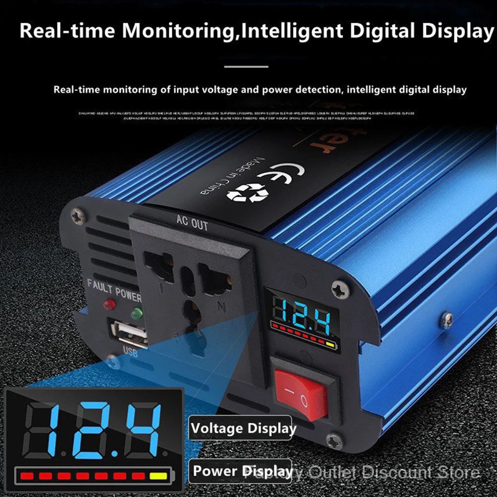 Car Inverter Power Inverter Practical CCC LCD Display 1 2V/24V To 220 Power Inverter Vehicle Inverter Brand New
Car Inverter Power Inverter Practical CCC LCD Display 1 2V/24V To 220 Power Inverter Vehicle Inverter Brand New