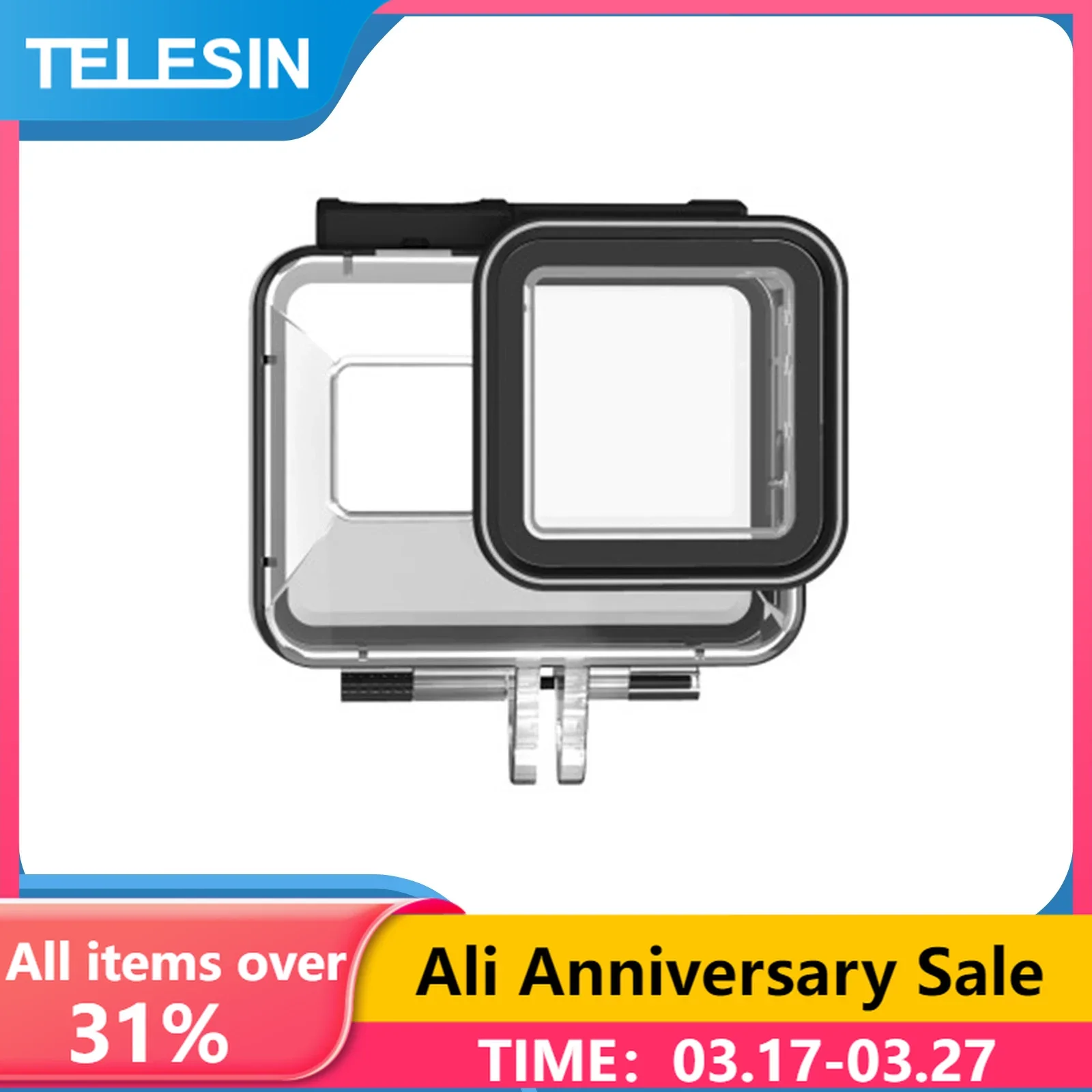TELESIN 40M Diving Protective Case Underwater Waterproof for Gopro Hero 8 Sport Camera Accessories
TELESIN 40M Diving Protective Case Underwater Waterproof for Gopro Hero 8 Sport Camera Accessories