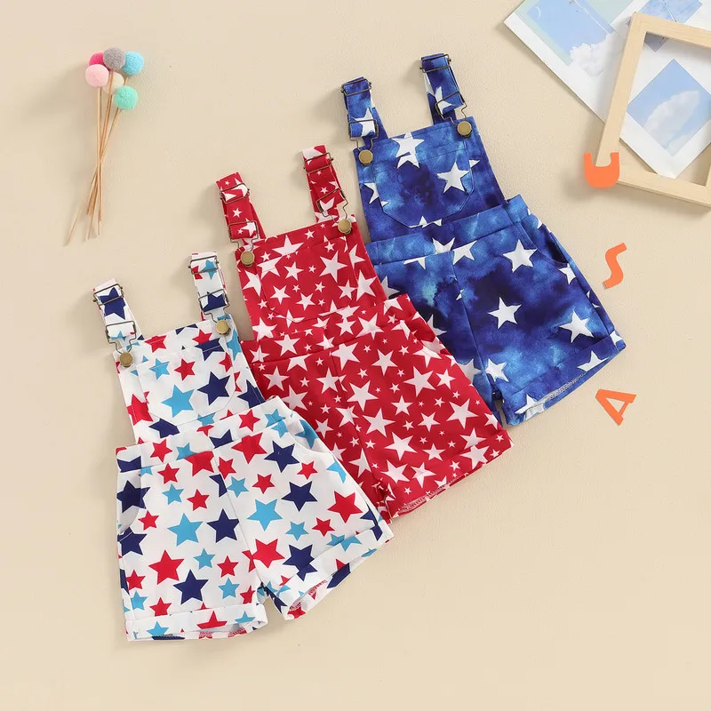 Джинсовый комбинезон для малышей 4 июля, джинсовый комбинезон на бретелях с принтом звезд и карманами для мальчиков и девочек 
Джинсовый комбинезон для малышей 4 июля, джинсовый комбинезон на бретелях с принтом звезд и карманами для мальчиков и девочек