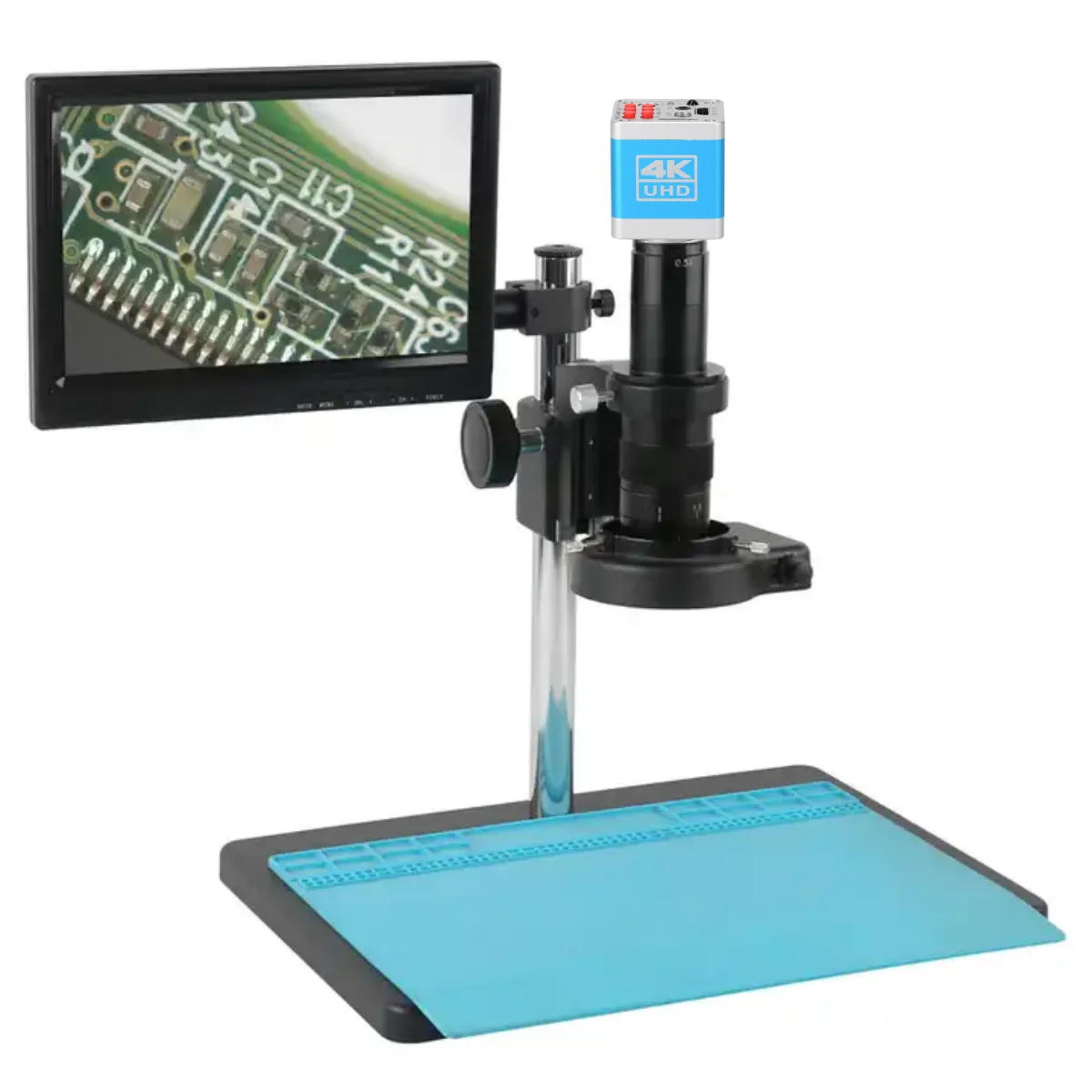 

Реальное изображение 4K HD-MI Type-c PC промышленный видеомикроскоп камера с объективом 200X 180X 300X Для ремонта телефонов