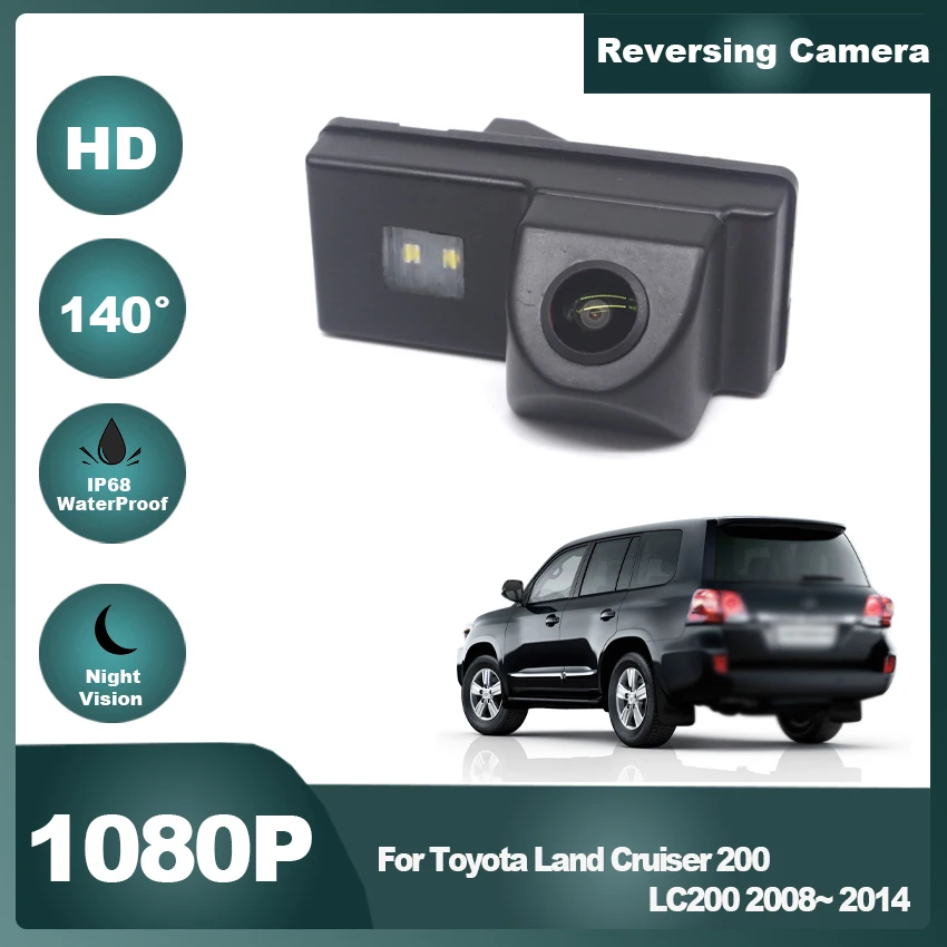 

Камера заднего вида HD «рыбий глаз» 1080P для Toyota Land Cruiser 200 LC200 2008 2009 2010 2011 2012 2013 2014 Автомобильный резервный монитор