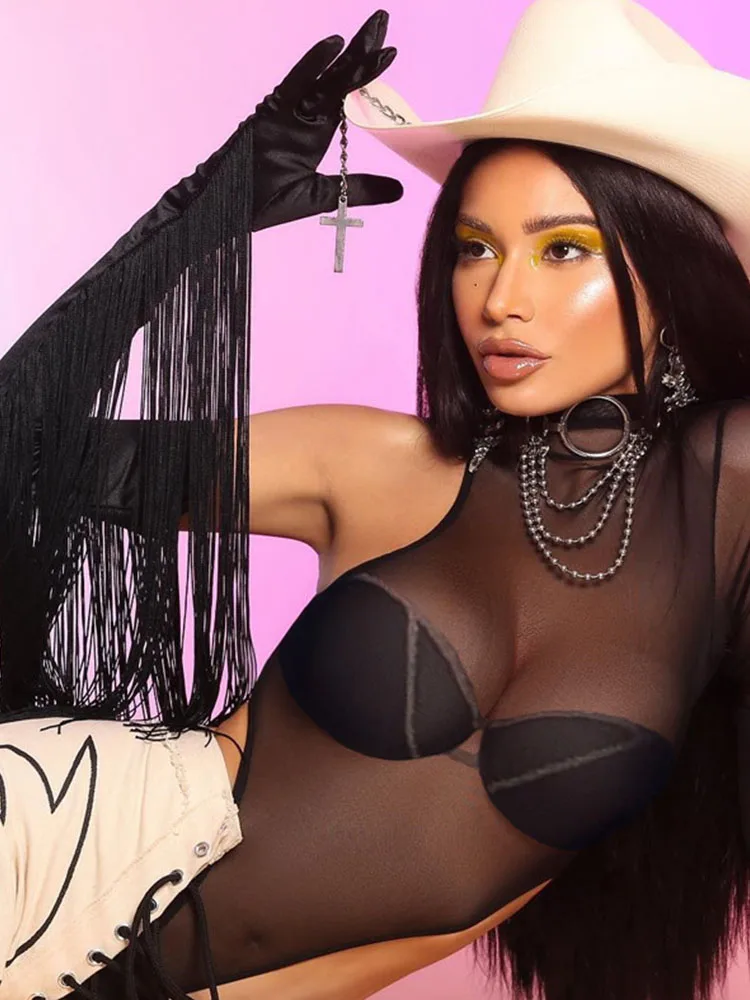 2022 women summer bodysuit mesh sheer sexy one shoulder see through night club party streetwear festival body one piece
2022 women summer bodysuit mesh sheer sexy one shoulder see through night club party streetwear festival body one piece