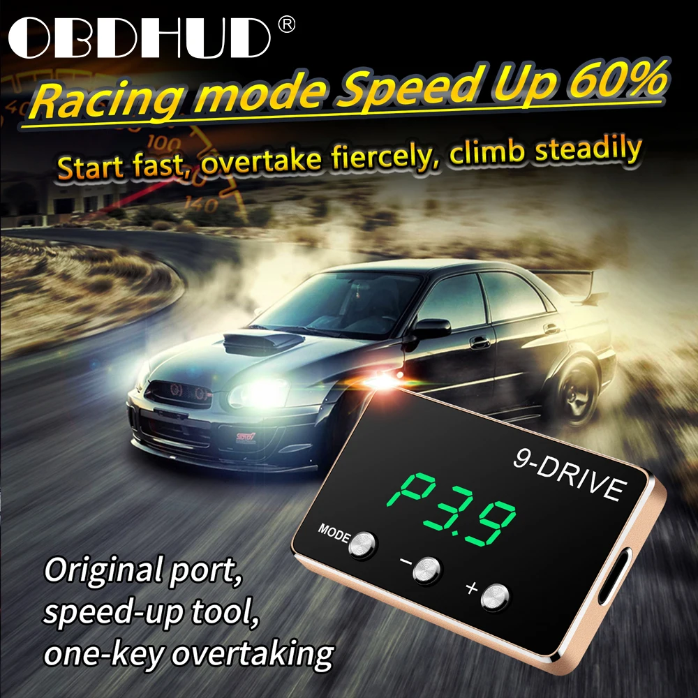 OBDHUD F1 Car Electronic Throttle Controller Accelerator 9 Drive 5 Modes Plug Play Portable Pedal Booster Electronic Accessories
OBDHUD F1 Car Electronic Throttle Controller Accelerator 9 Drive 5 Modes Plug Play Portable Pedal Booster Electronic Accessories
