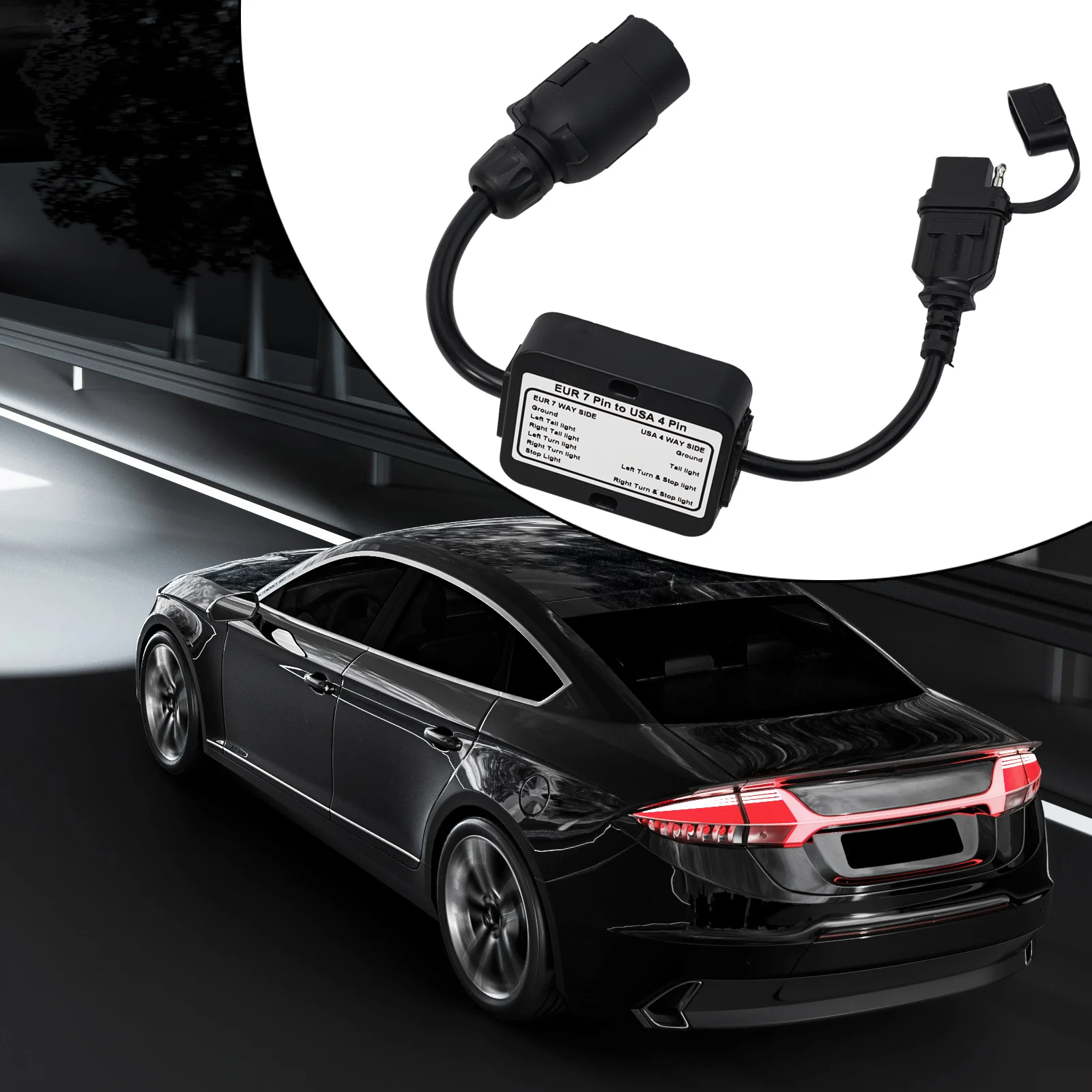 Converter European Trailer Light Round 7-Pin Connector To 4-Way Trailer-Light Converter For -European Vehicle Car Lights Wire
Converter European Trailer Light Round 7-Pin Connector To 4-Way Trailer-Light Converter For -European Vehicle Car Lights Wire