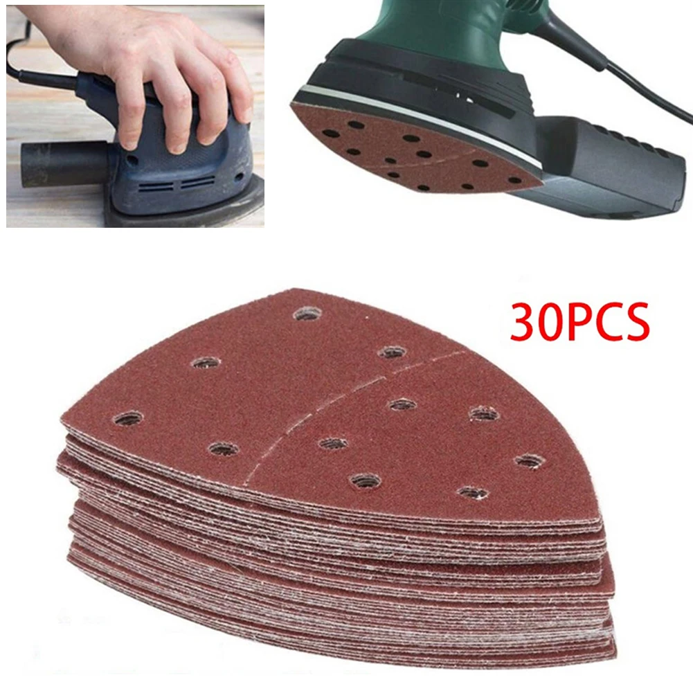 30pcs/set Triangle Sanding Discs 11 Holes Sandpaper Pads Set Hook & Loop Abrasive Sander Paper Polishing Tools 40-240 Grit
30pcs/set Triangle Sanding Discs 11 Holes Sandpaper Pads Set Hook & Loop Abrasive Sander Paper Polishing Tools 40-240 Grit