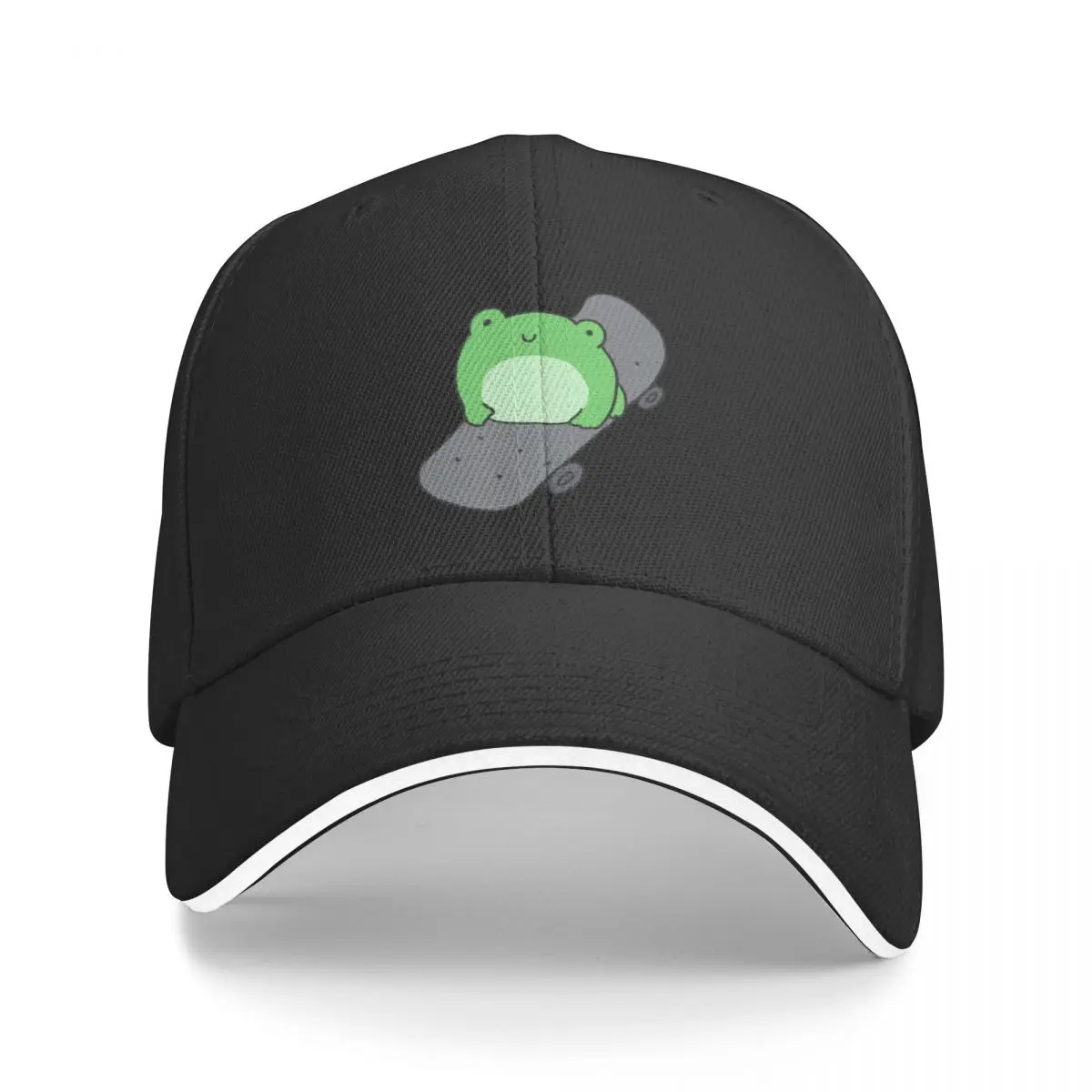 

Cute Skateboarding Frog: Kawaii Aesthetic with Hipster Skater for Sport Fans Baseball Cap Luxury Hat dad hat Men's Caps Women's