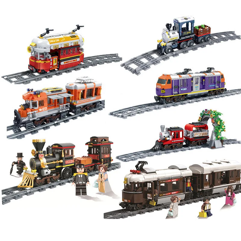 City Freight Train Set Swiss Classic Railway Rails Steam Truck Model Building Block Toys for Children Boy or Girls as Gifts
City Freight Train Set Swiss Classic Railway Rails Steam Truck Model Building Block Toys for Children Boy or Girls as Gifts