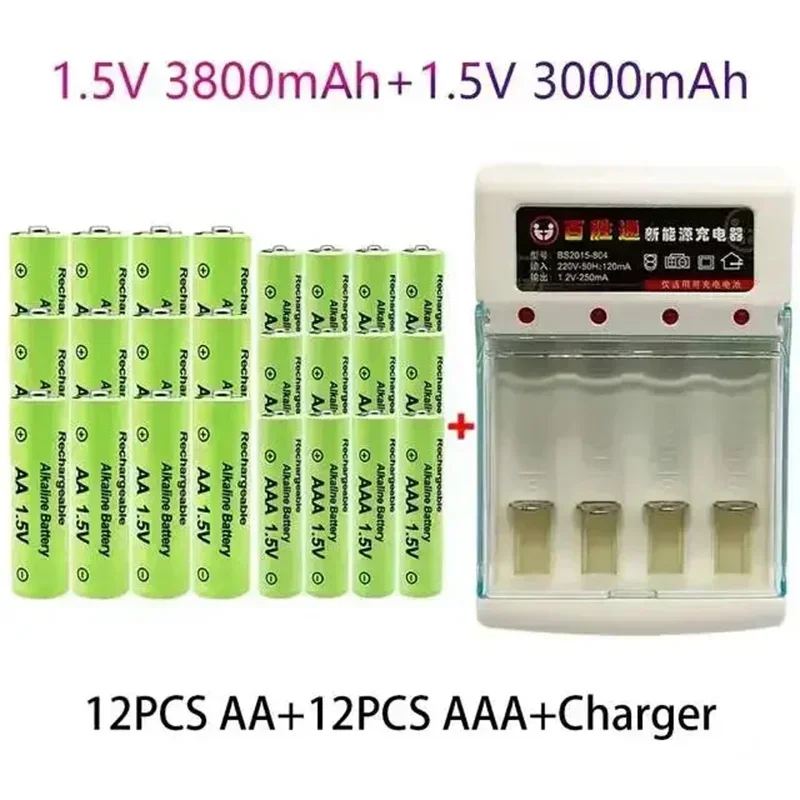 100% Original 1.5V AA3.8Ah+AAA3.0Ah Rechargeable Battery NI-MH 1.5 V Battery for Clocks Mice Computers Toys So on+free Shipping
100% Original 1.5V AA3.8Ah+AAA3.0Ah Rechargeable Battery NI-MH 1.5 V Battery for Clocks Mice Computers Toys So on+free Shipping