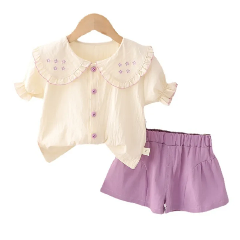 New Summer Baby Girls Clothes Children Short Sleeve Shirt Shorts 2Pcs/Sets Toddler Casual Costume Infant Outfits Kids Tracksuits
New Summer Baby Girls Clothes Children Short Sleeve Shirt Shorts 2Pcs/Sets Toddler Casual Costume Infant Outfits Kids Tracksuits