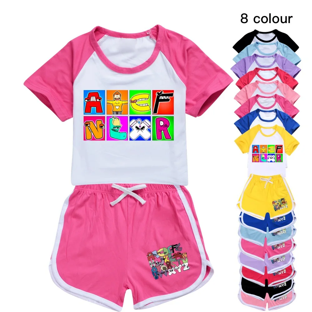 Summer Casual Kids Clothes Sport Suits Alphabet Lore Baby Girls T-shirt+Shorts 2pcs Sets Boys Tracksuit Children Outfits Pyjamas
Summer Casual Kids Clothes Sport Suits Alphabet Lore Baby Girls T-shirt+Shorts 2pcs Sets Boys Tracksuit Children Outfits Pyjamas
