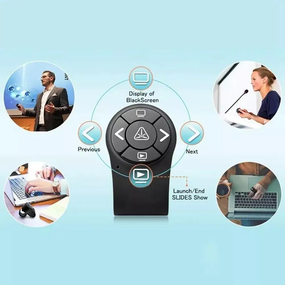 Rechargeable Wireless Presenter 2.4GHz RF Finger USB Red Light Pointer Presentation Remote Control For Powerpoint PPT Slide F4Z4
Rechargeable Wireless Presenter 2.4GHz RF Finger USB Red Light Pointer Presentation Remote Control For Powerpoint PPT Slide F4Z4