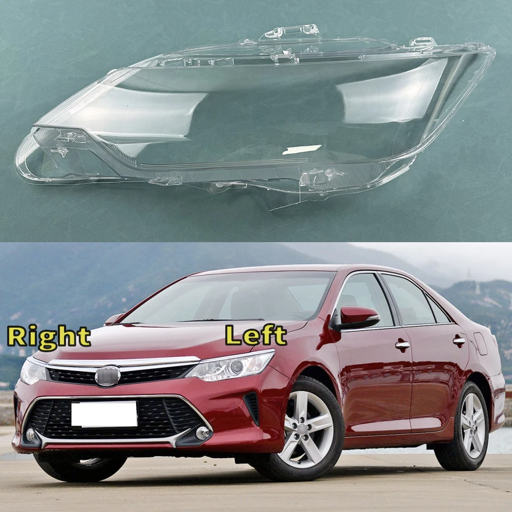 

For Toyota Camry 2015 2016 2017 Headlight Cover Transparent Lampshade Lamp Lens Headlamp Shell Plexiglass Auto Replacement Parts