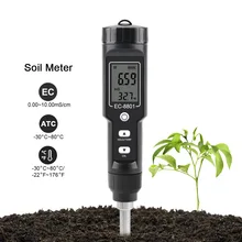 EC8801 EC8801A Soil Tester 0.00-10.00 Ms/cm Hand Digital Meter Waterproof Potted Plant Temperature Test Tool Analyzer -30℃~80℃
EC8801 EC8801A Soil Tester 0.00-10.00 Ms/cm Hand Digital Meter Waterproof Potted Plant Temperature Test Tool Analyzer -30℃~80℃