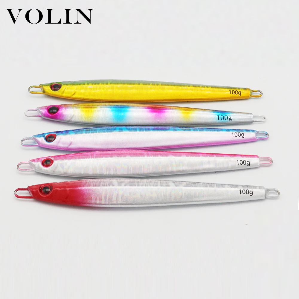 VOLIN NEW 1pc Sea Metal Fishing Lure 100g Hard Lure Fishing Metal Jig SaltWater Lure Artifical Lure
VOLIN NEW 1pc Sea Metal Fishing Lure 100g Hard Lure Fishing Metal Jig SaltWater Lure Artifical Lure