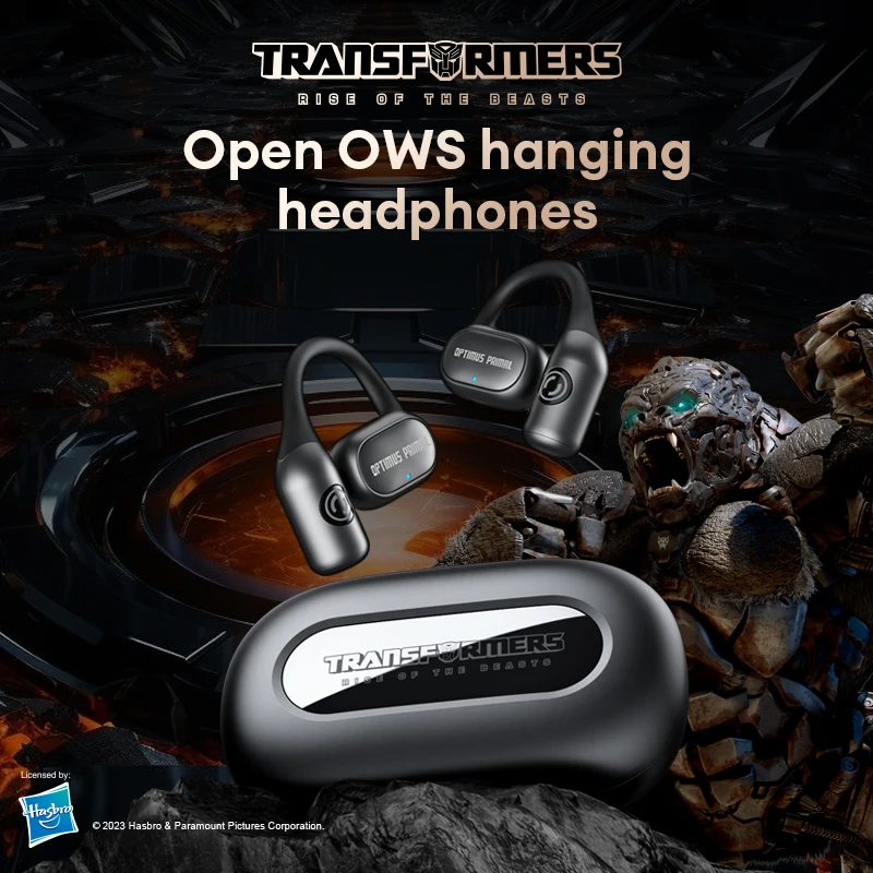 

Transformers TF-T13 OWS Earhook Earphones Bluetooth 5.3 Low Latency Gaming Sport Headset HiFi Stereo Noise Reduction Earbuds