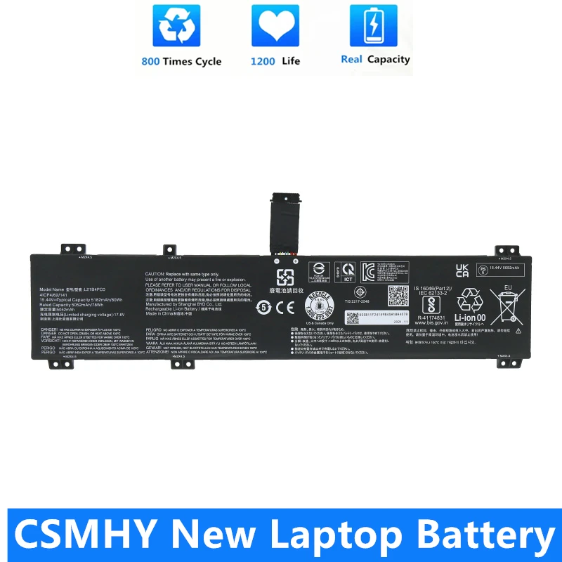 

CSMHY New L21C4PC1 L21M4PC2 Laptop Battery for Lenovo Legion 5 15IAH7 15IAH7H 16IAH7 16IAH7H Series L21B4PC0 L21M4PC3 SB11F24155
