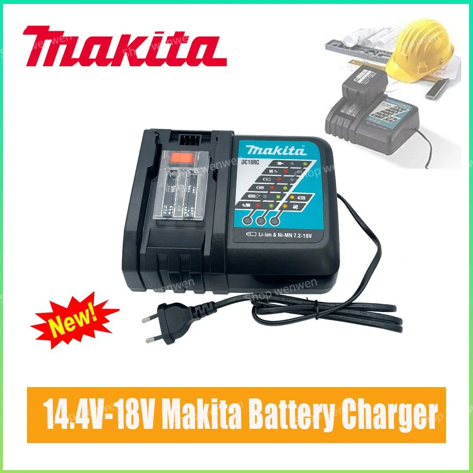 Makita Charger 14.4V 18V Original DC18VRC Battery Charger Makita 6000mAh BL1830 BL1430 BL1860 BL1890 Tool Power Charger USB Prot
Makita Charger 14.4V 18V Original DC18VRC Battery Charger Makita 6000mAh BL1830 BL1430 BL1860 BL1890 Tool Power Charger USB Prot