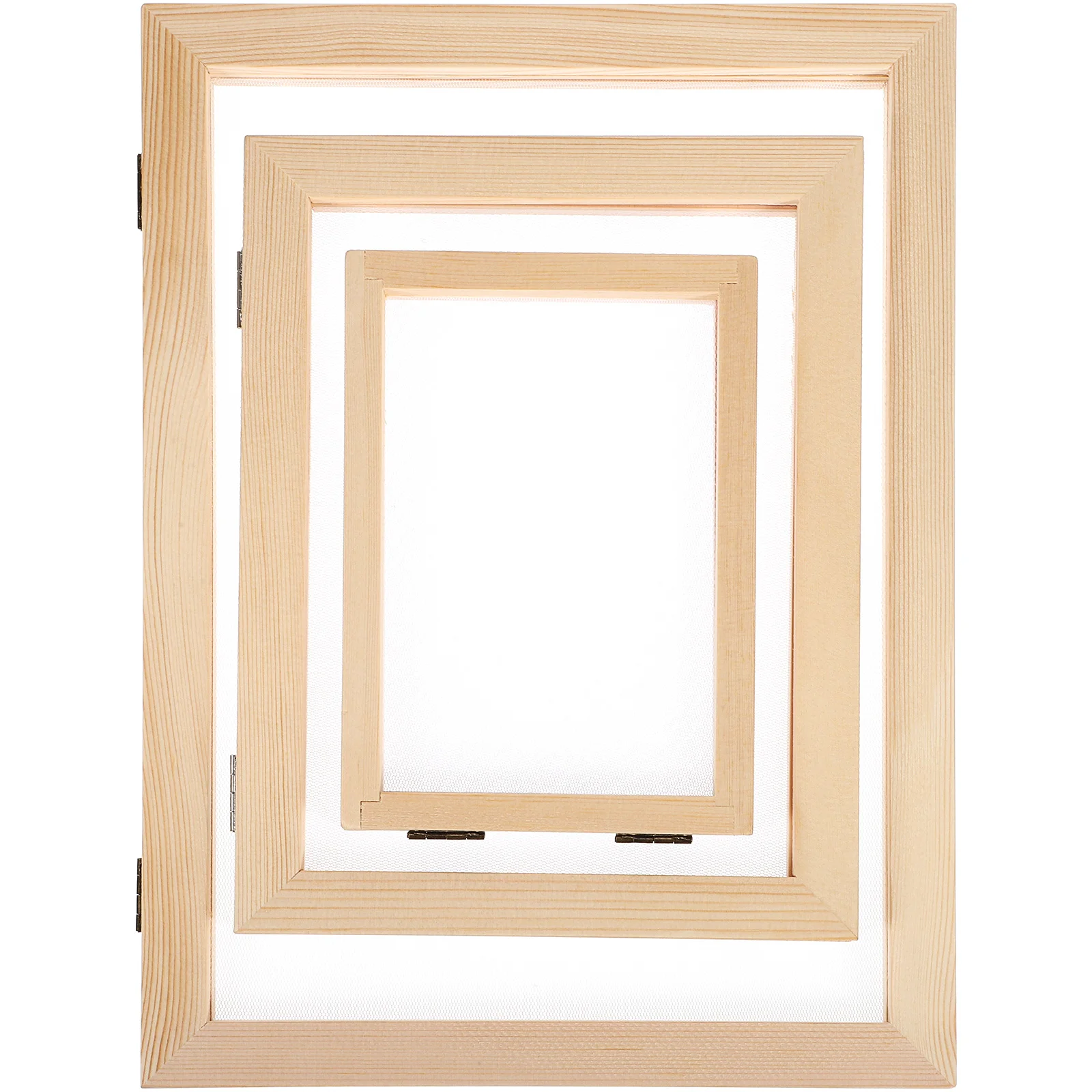 3 Pcs DIY Paper Crafts Double Layer Frame Making Supplies Pine Wood Handmade Wooden Screen
3 Pcs DIY Paper Crafts Double Layer Frame Making Supplies Pine Wood Handmade Wooden Screen