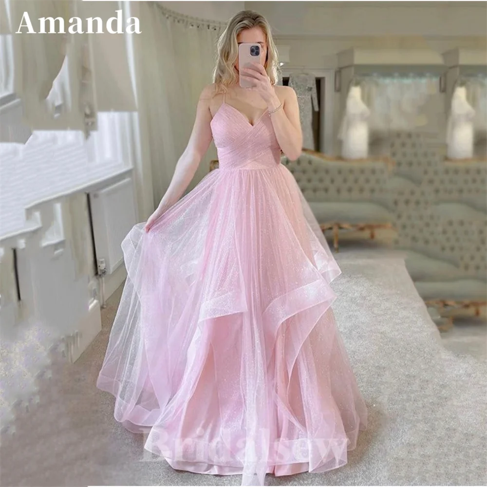 Amanda Princess Baby Pink فساتين مناسبة رسمية Edge Curl Prom Dress 2023 Shiny Spaghetti Strap Ball Gown Vestidos De Noche
Amanda Princess Baby Pink فساتين مناسبة رسمية Edge Curl Prom Dress 2023 Shiny Spaghetti Strap Ball Gown Vestidos De Noche