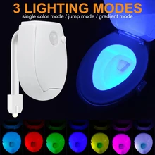 Smart PIR Motion Sensor Toilet Seat Night Light 7 Colors Waterproof Backlight For Toilet Bowl LED Luminaria Lamp WC Toilet Light
Smart PIR Motion Sensor Toilet Seat Night Light 7 Colors Waterproof Backlight For Toilet Bowl LED Luminaria Lamp WC Toilet Light
