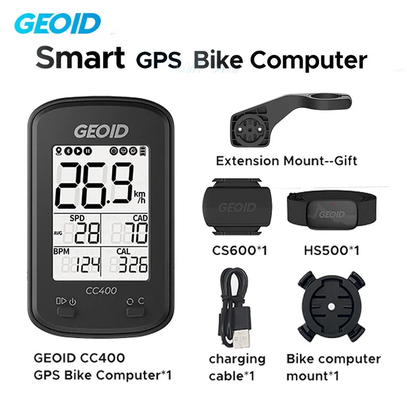 Велосипедный компьютер Geoid беспроводной GPS Спидометр одометр синхронизация
