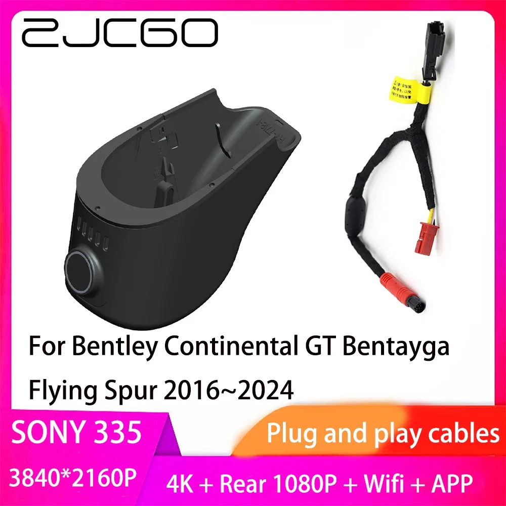 ZJCGO Plug and Play DVR Dash Cam 4K 2160P Video Recorder for Bentley Continental GT Bentayga Flying Spur 2016~2024
ZJCGO Plug and Play DVR Dash Cam 4K 2160P Video Recorder for Bentley Continental GT Bentayga Flying Spur 2016~2024