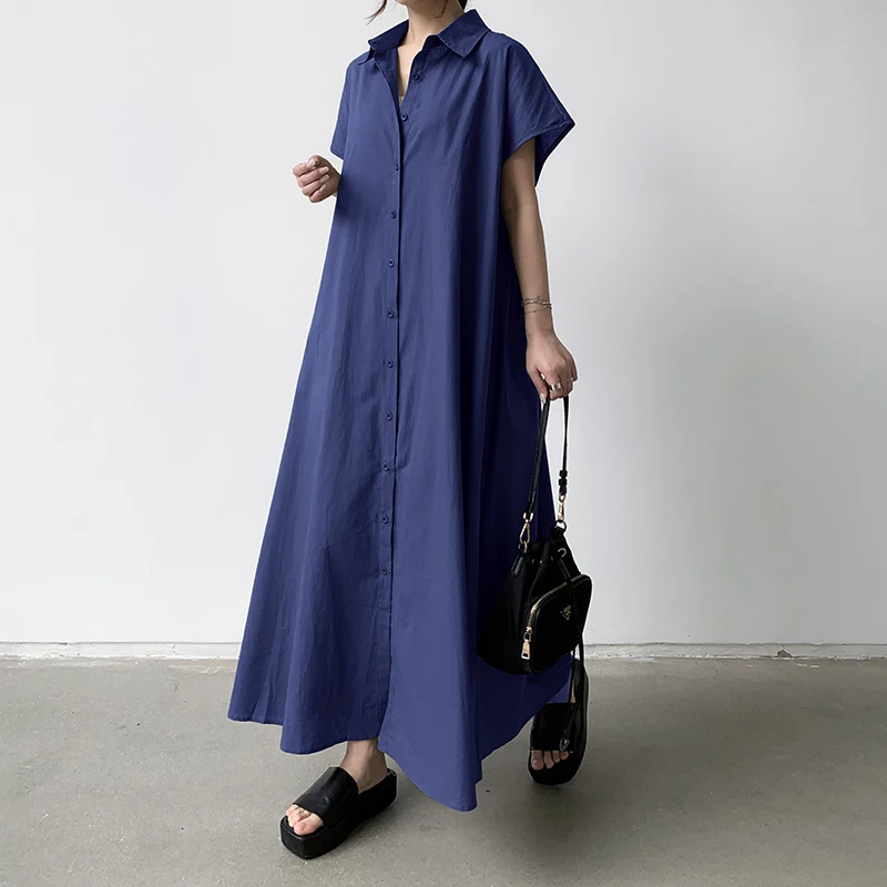 Spring Summer Loose Shirt Dresses Fashion Female Short Sleeve Vintage Solid Casual Cotton and Line Dress Women Wrap Dresses
Spring Summer Loose Shirt Dresses Fashion Female Short Sleeve Vintage Solid Casual Cotton and Line Dress Women Wrap Dresses
