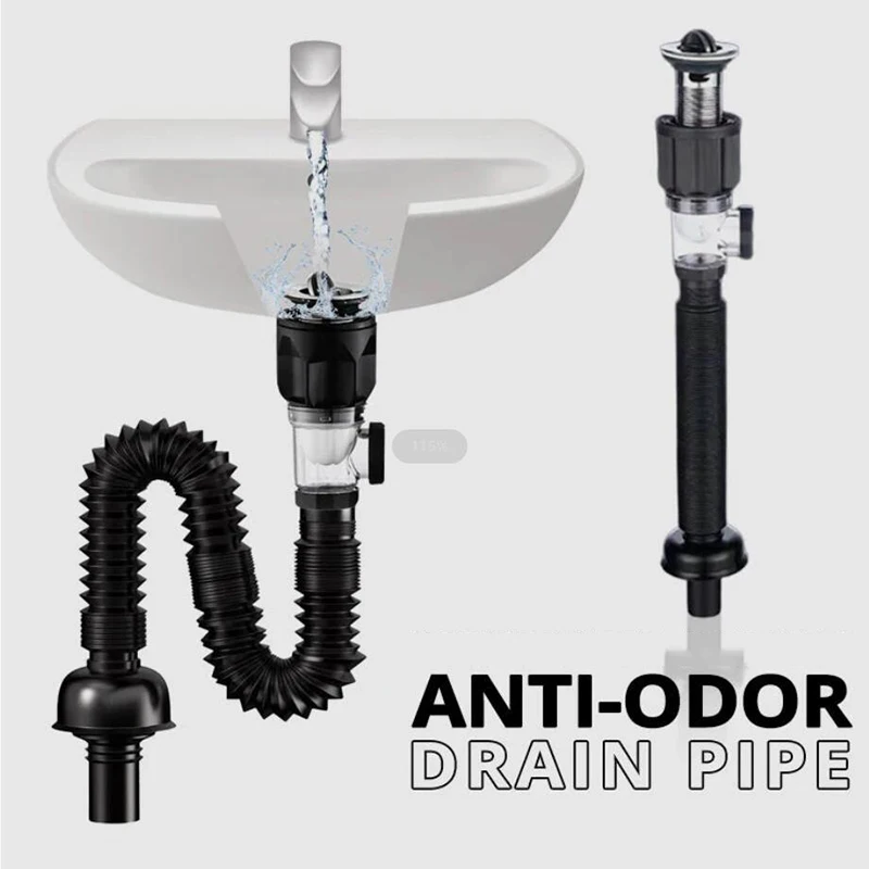 Universal Sink Drain Pipe Set Retractable Deodorant Sewer Drainage Water Hose Wash Basin Drainer Bathroom Kitchen Accessories
Universal Sink Drain Pipe Set Retractable Deodorant Sewer Drainage Water Hose Wash Basin Drainer Bathroom Kitchen Accessories