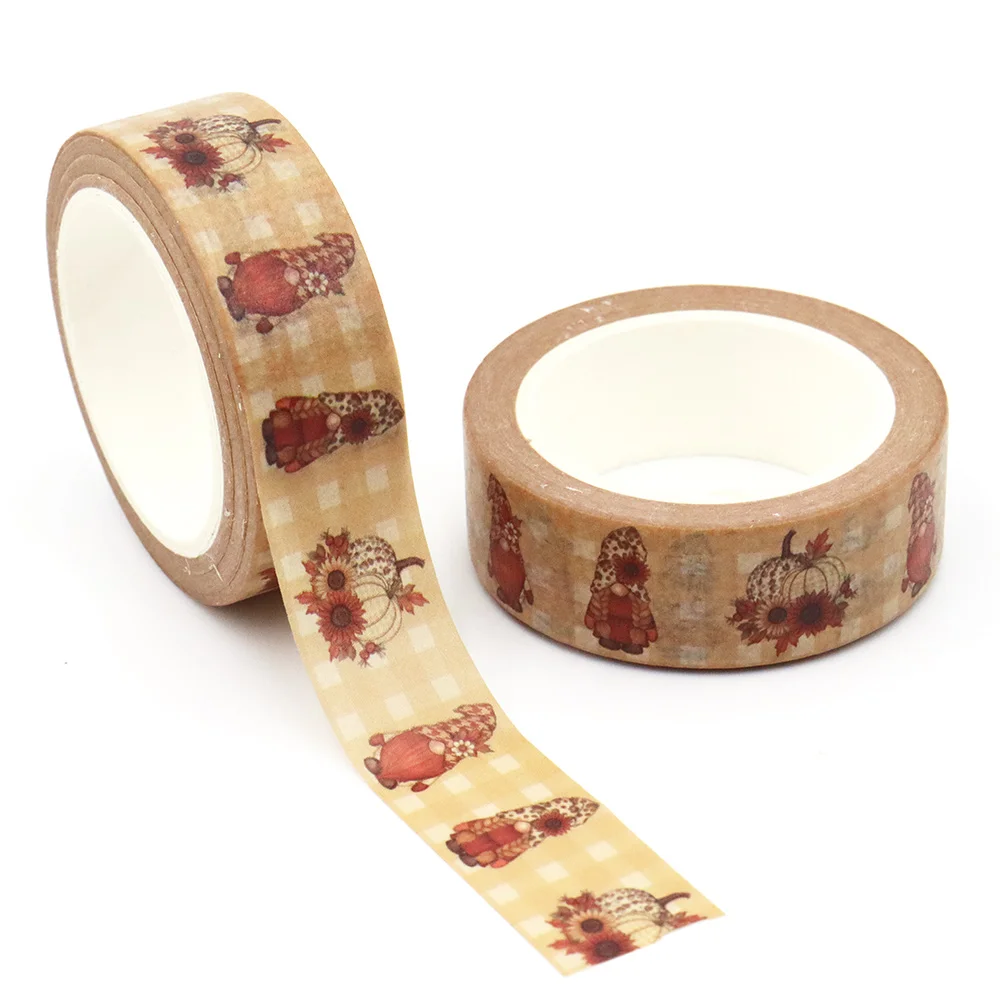 NEW 1PC 15mm*10m Thanksgiving Gnomes Yellow Pumpkin Floral Decorative Tapes scrapbooking stationery masking tape office supplies
NEW 1PC 15mm*10m Thanksgiving Gnomes Yellow Pumpkin Floral Decorative Tapes scrapbooking stationery masking tape office supplies