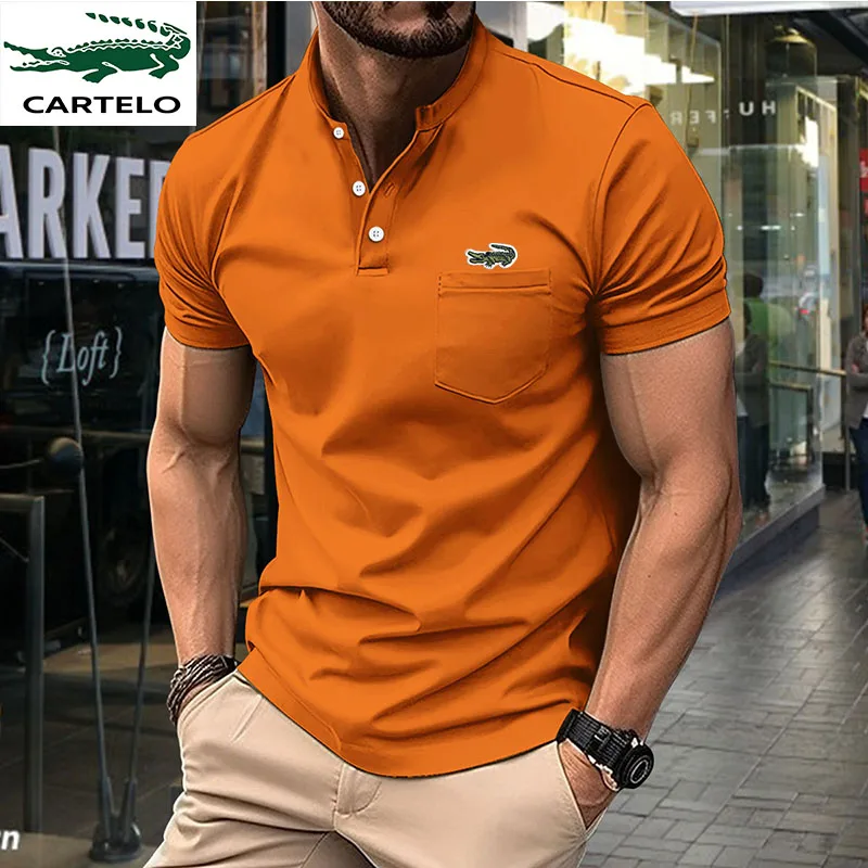 High quality men's embroidered polo shirt 2023 summer new high-end business casual lapel short sleeve T-shirt top
High quality men's embroidered polo shirt 2023 summer new high-end business casual lapel short sleeve T-shirt top